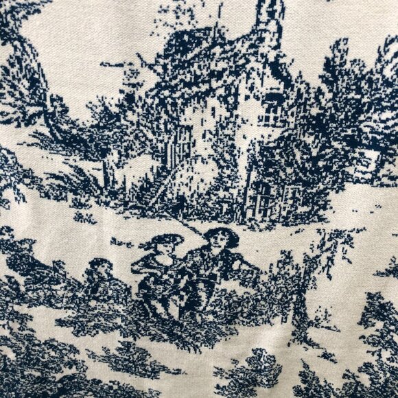 NWT Cider Toile de Jouy Knit Tank Sweater Dress 3XL White Blue Cami Midi - Picture 11 of 11